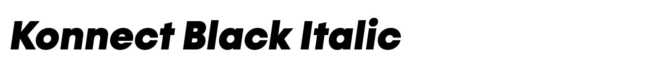 Konnect Black Italic image